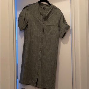 Vince grey linen t-shirt dress size xs